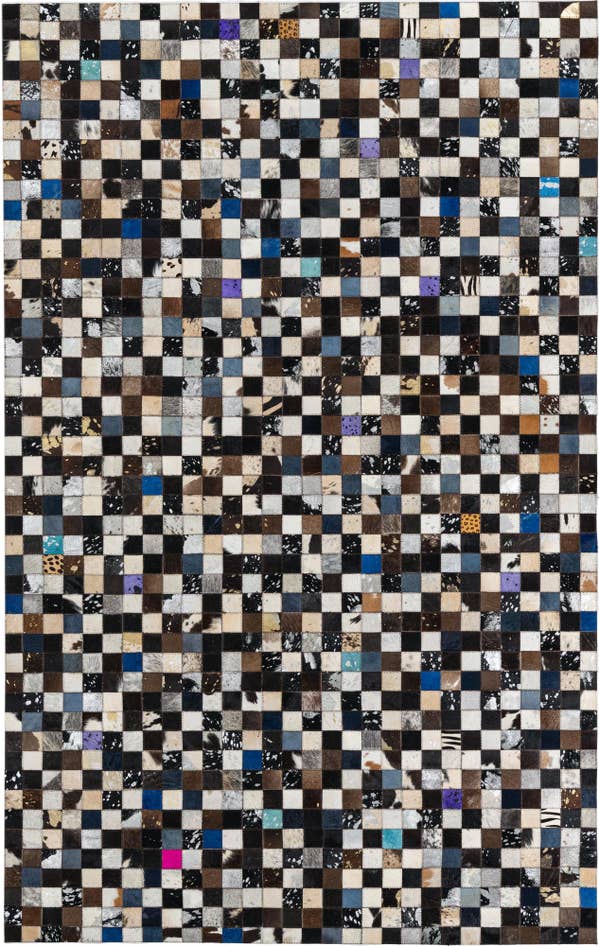Detail image of 5' x 8' Cowhide Leather Rug