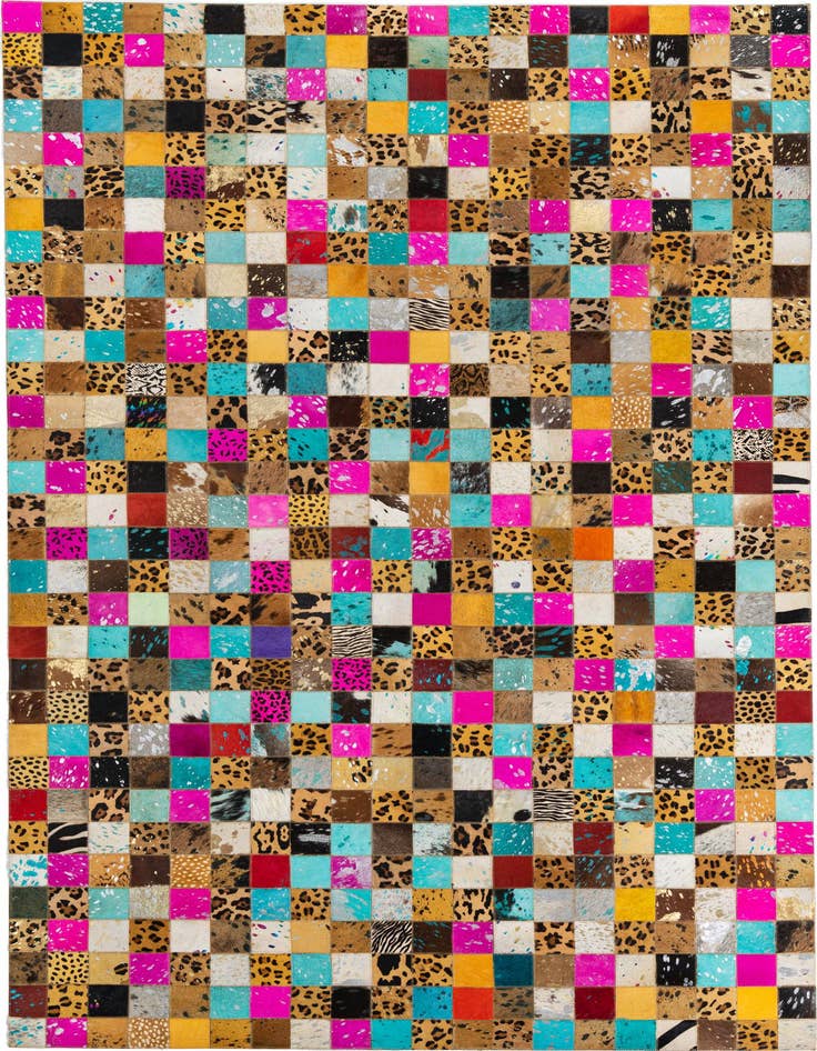 Detail image of 5' x 8' Cowhide Leather Rug