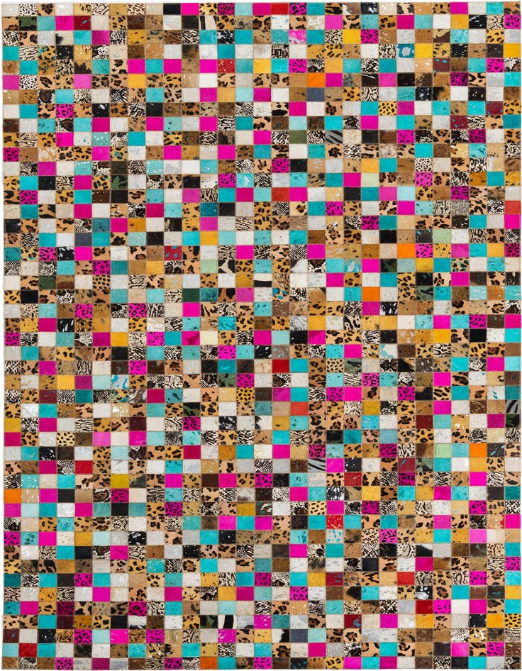 Detail image of 5' x 8' Cowhide Leather Rug