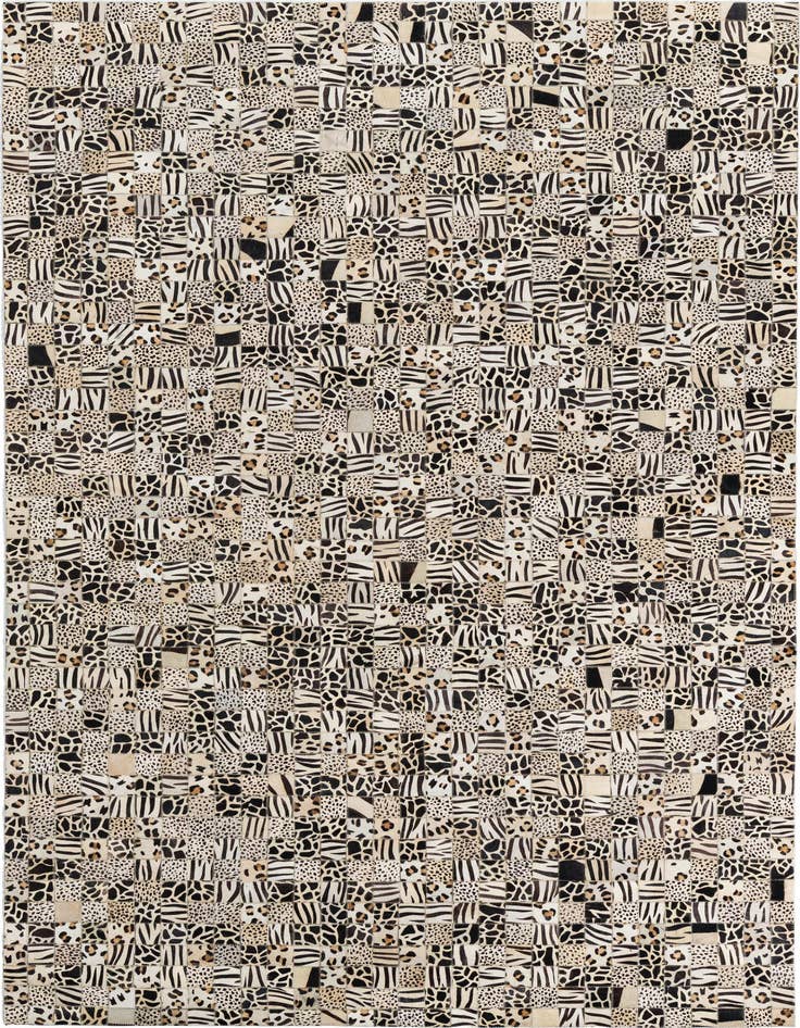 Detail image of 5' x 8' Cowhide Leather Rug