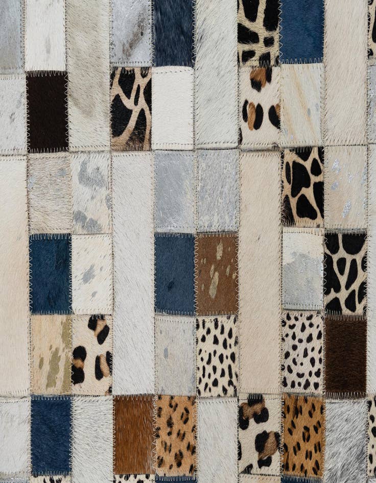 Detail image of 5' x 8' Cowhide Leather Rug