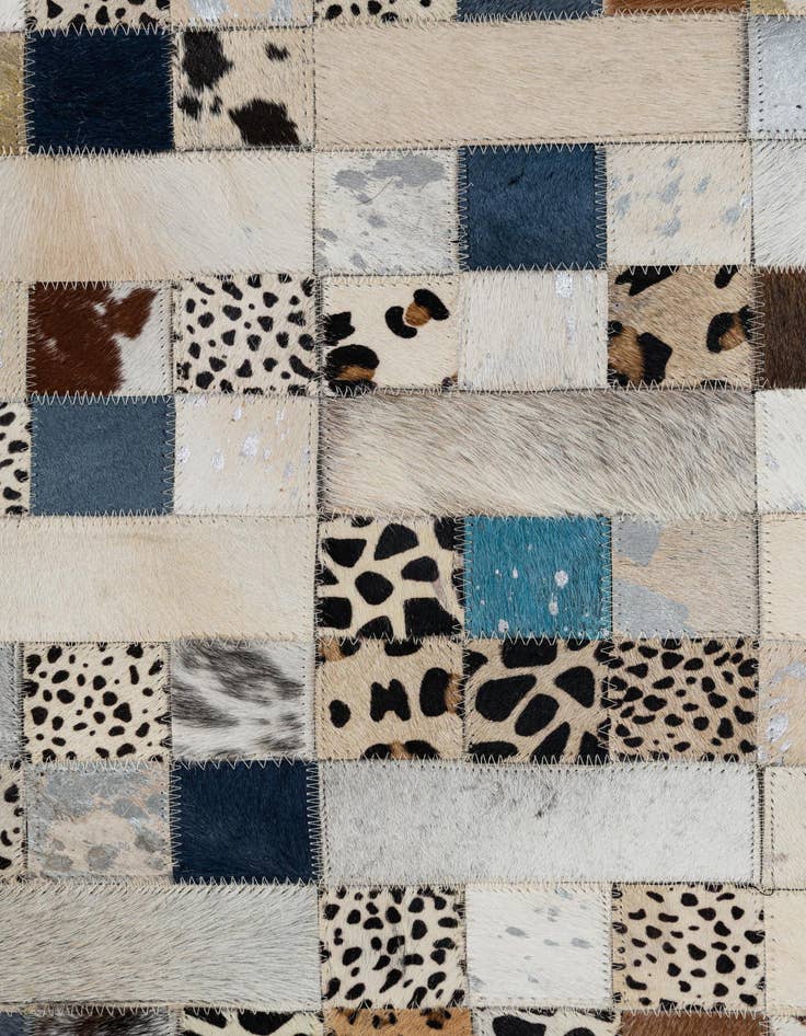 Detail image of 5' x 8' Cowhide Leather Rug