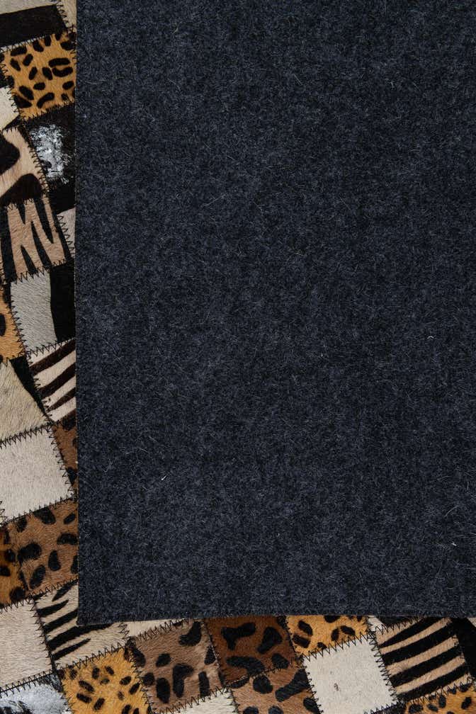 5' x 8' Cowhide Leather Rug