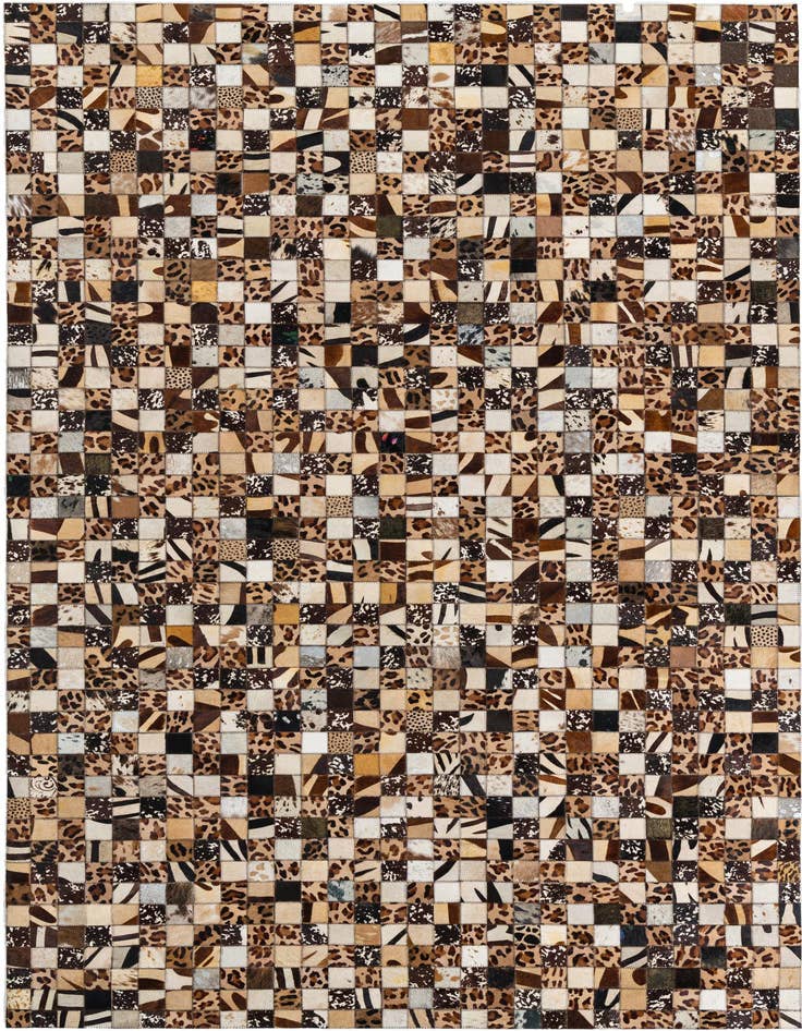 Detail image of 5' 1 x 8' 1 Cowhide Leather Rug