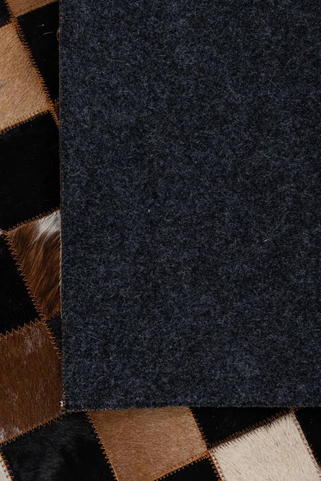 Detail image of 5' 1 x 7' 10 Cowhide Leather Rug