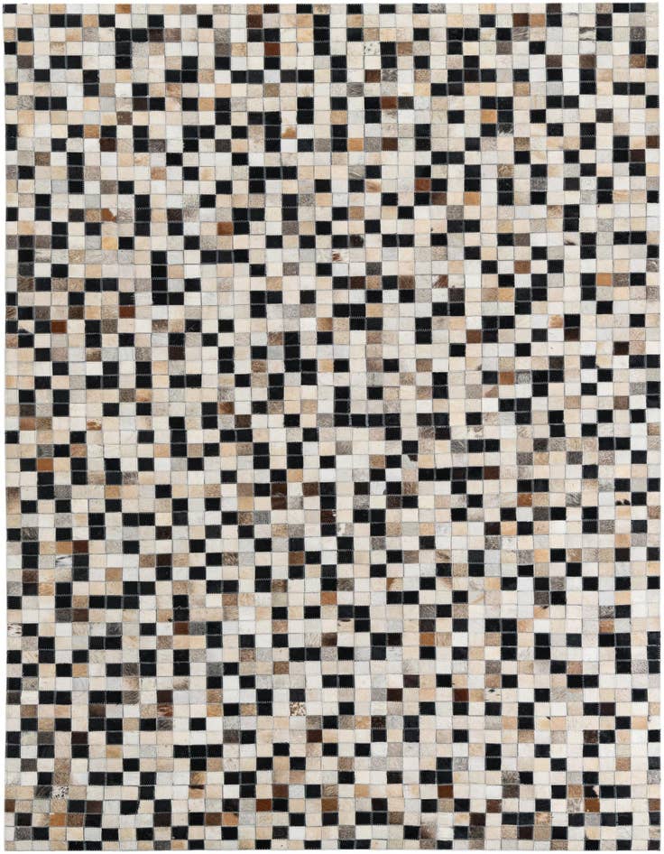 Detail image of 5' x 7' 9 Cowhide Leather Rug