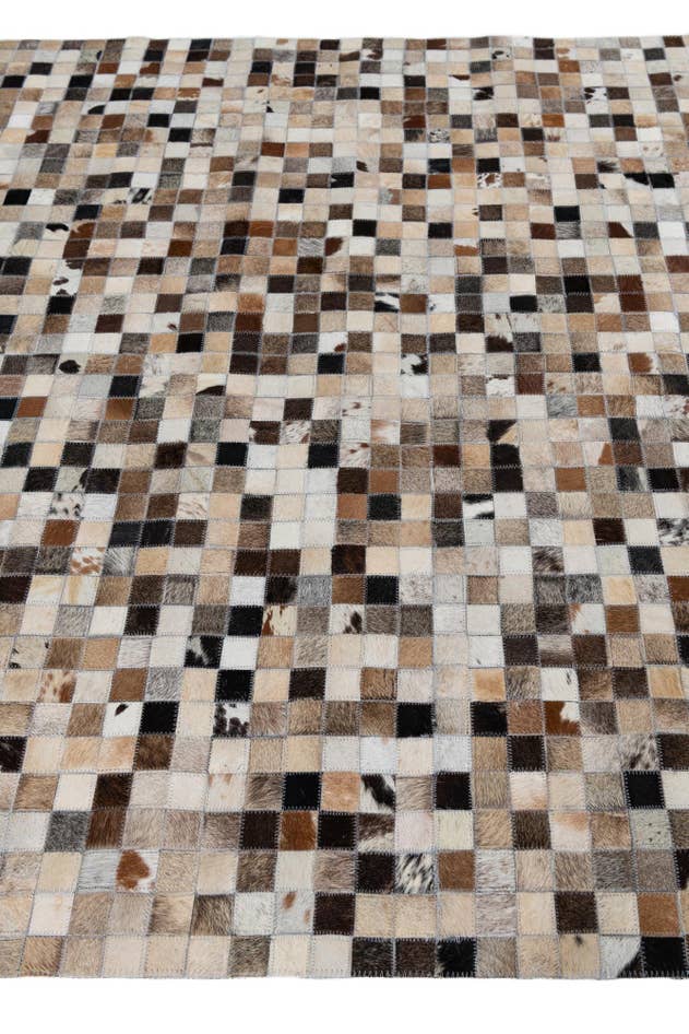 Detail image of 5' x 7' 9 Cowhide Leather Rug