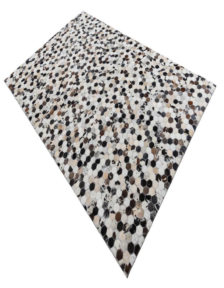 Detail image of 5' 2 x 8' Cowhide Leather Rug