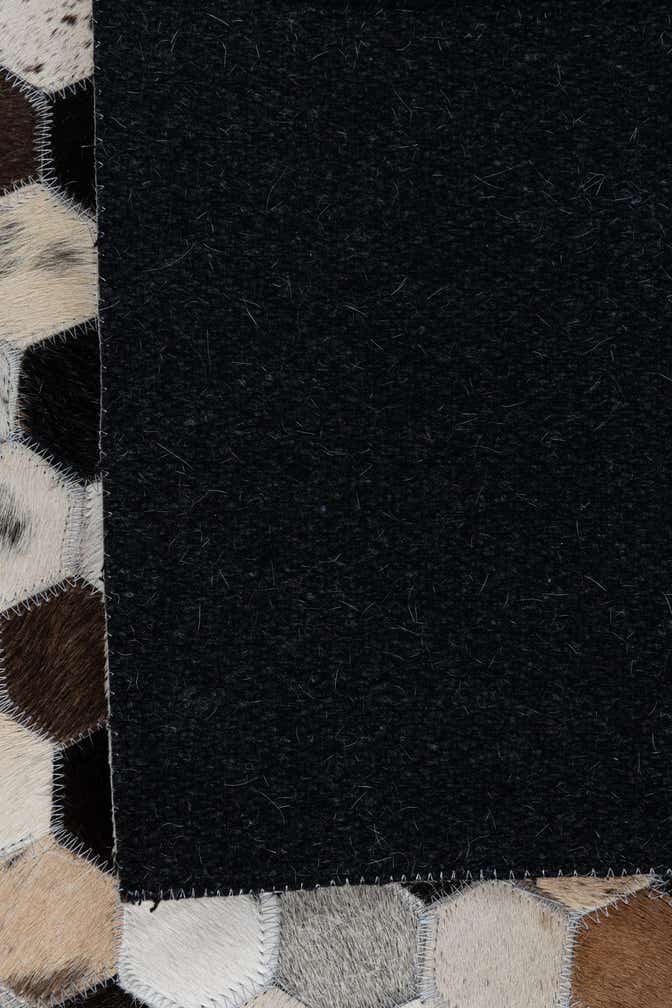 5' x 7' 10 Cowhide Leather Rug