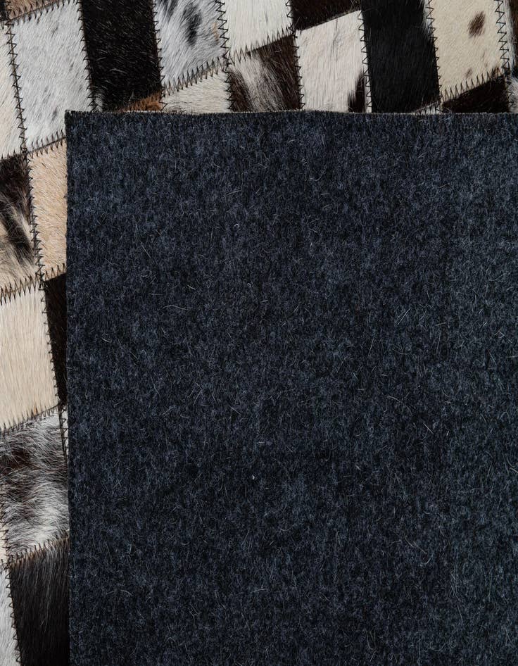 Detail image of 5' x 7' 10 Cowhide Leather Rug