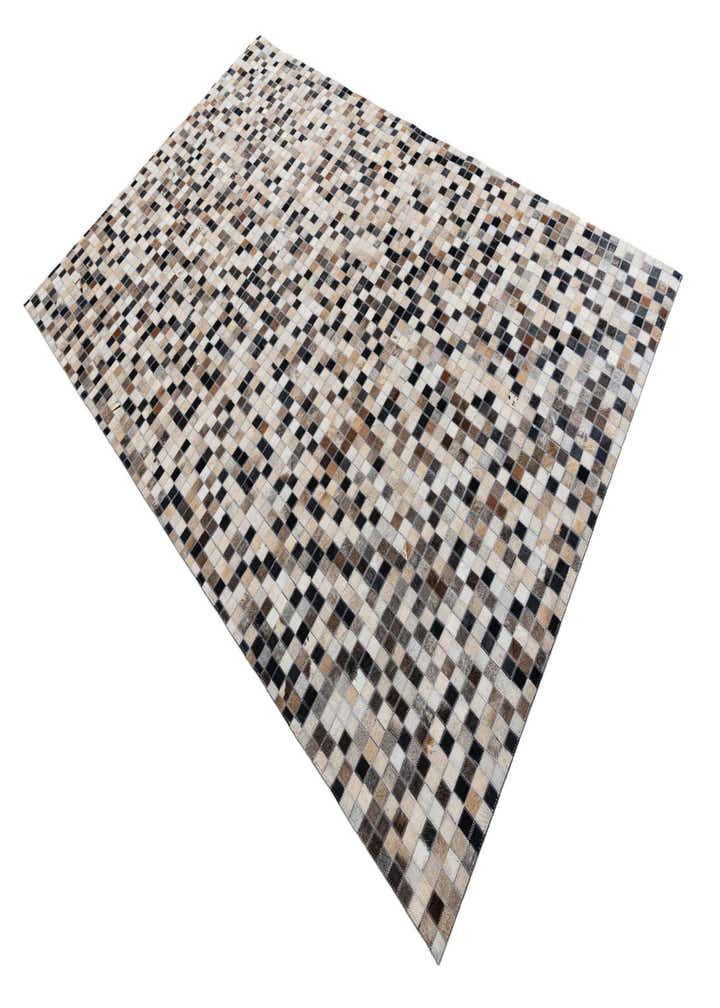 4' 10 x 7' 10 Cowhide Leather Rug