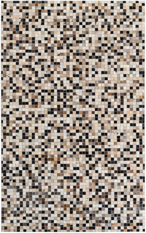 Detail image of 4' 10 x 7' 10 Cowhide Leather Rug