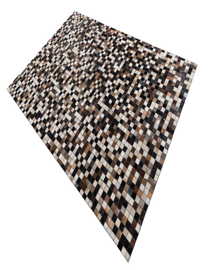 Detail image of 5' x 7' 8 Cowhide Leather Rug