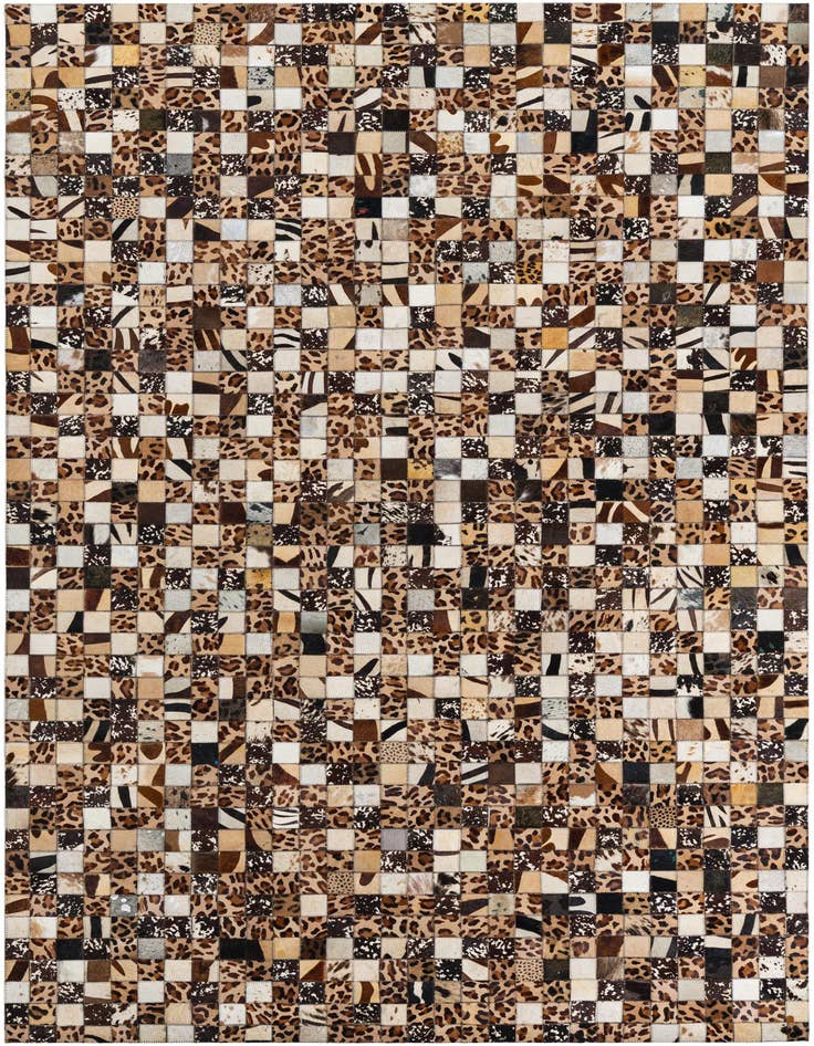 Detail image of 5' 1 x 8' 1 Cowhide Leather Rug