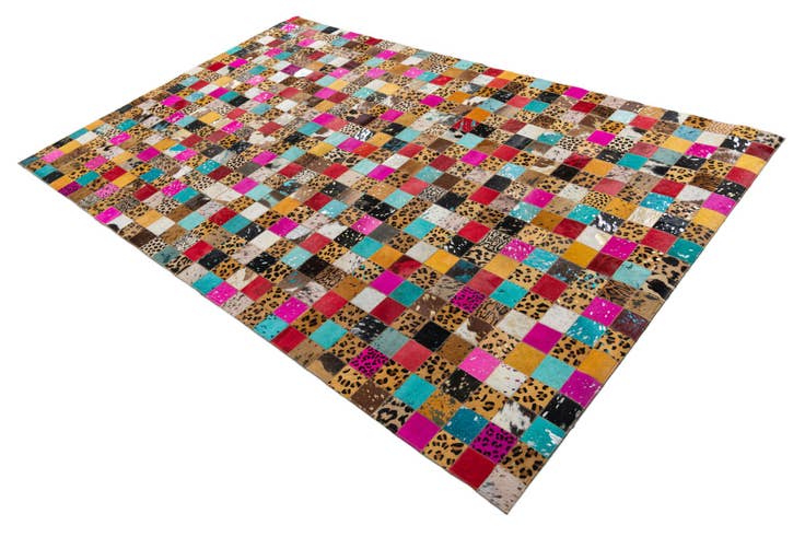 Detail image of 5' x 8' Cowhide Leather Rug