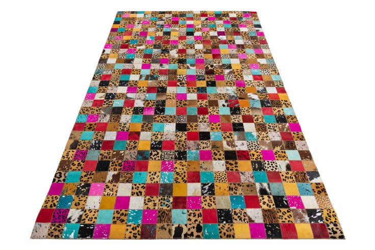 Detail image of 5' x 8' Cowhide Leather Rug