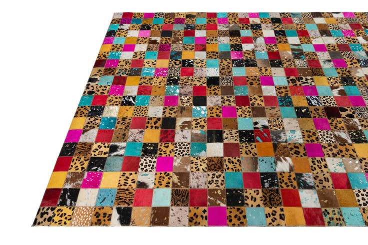 Detail image of 5' x 8' Cowhide Leather Rug