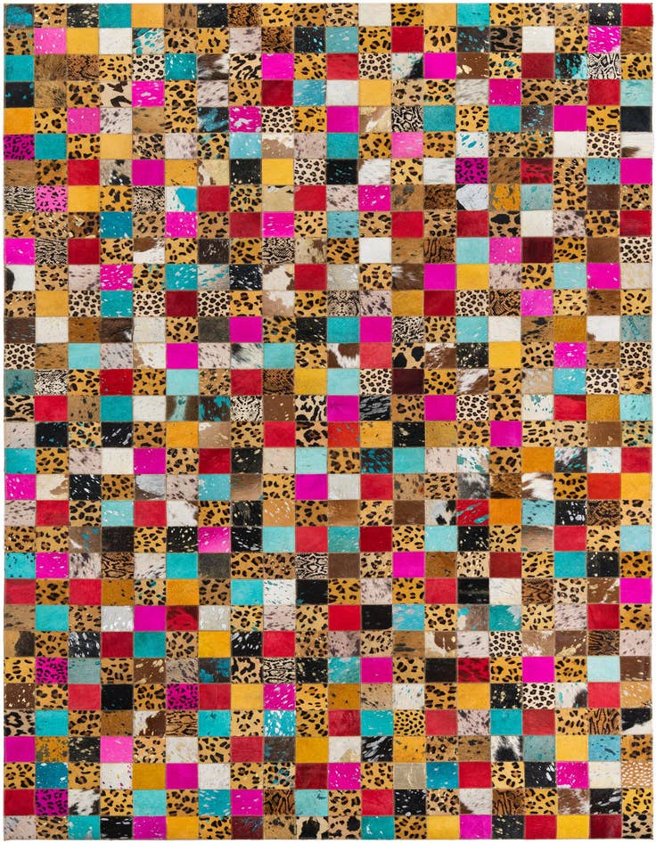 Detail image of 5' x 8' Cowhide Leather Rug