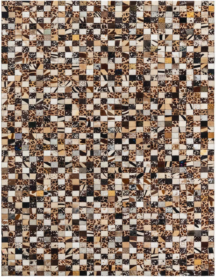 Detail image of 5' 1 x 8' 1 Cowhide Leather Rug