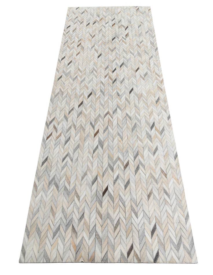 Detail image of 5' 1 x 8' Cowhide Leather Rug