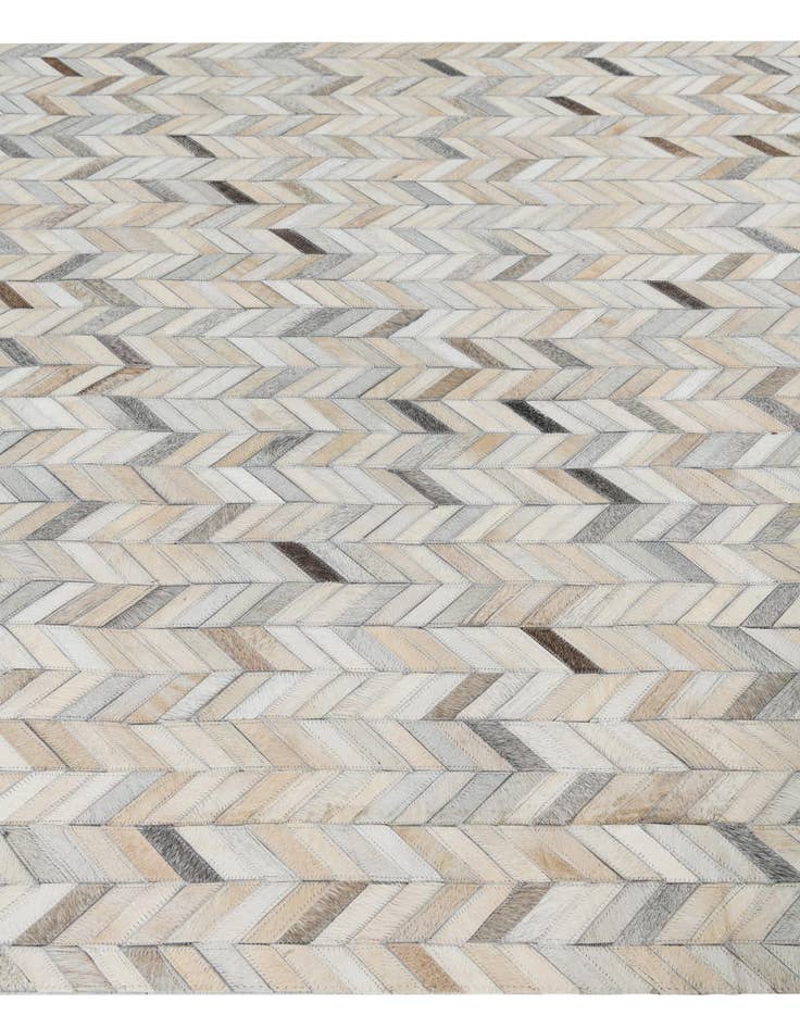 Detail image of 5' 1 x 8' Cowhide Leather Rug