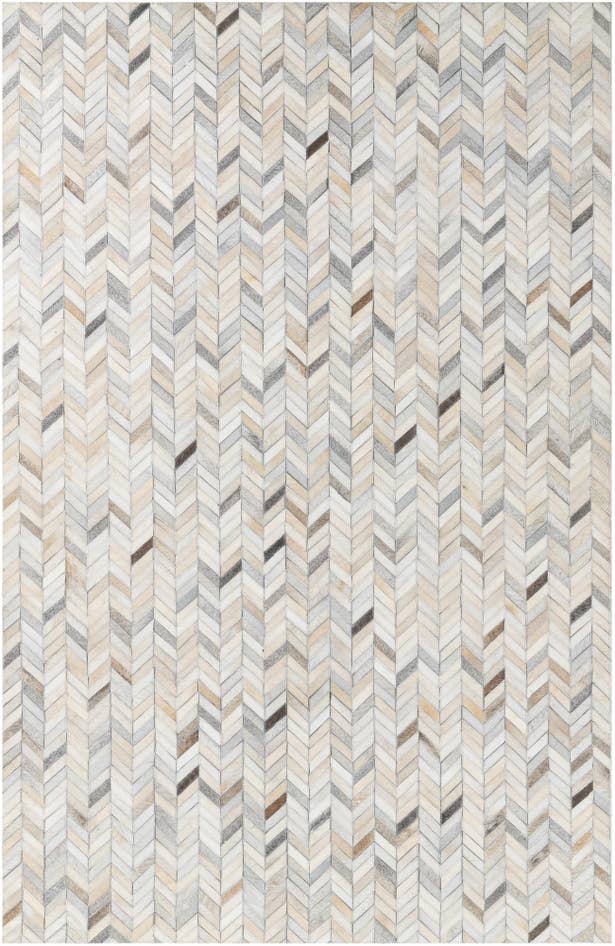 Detail image of 5' 1 x 8' Cowhide Leather Rug