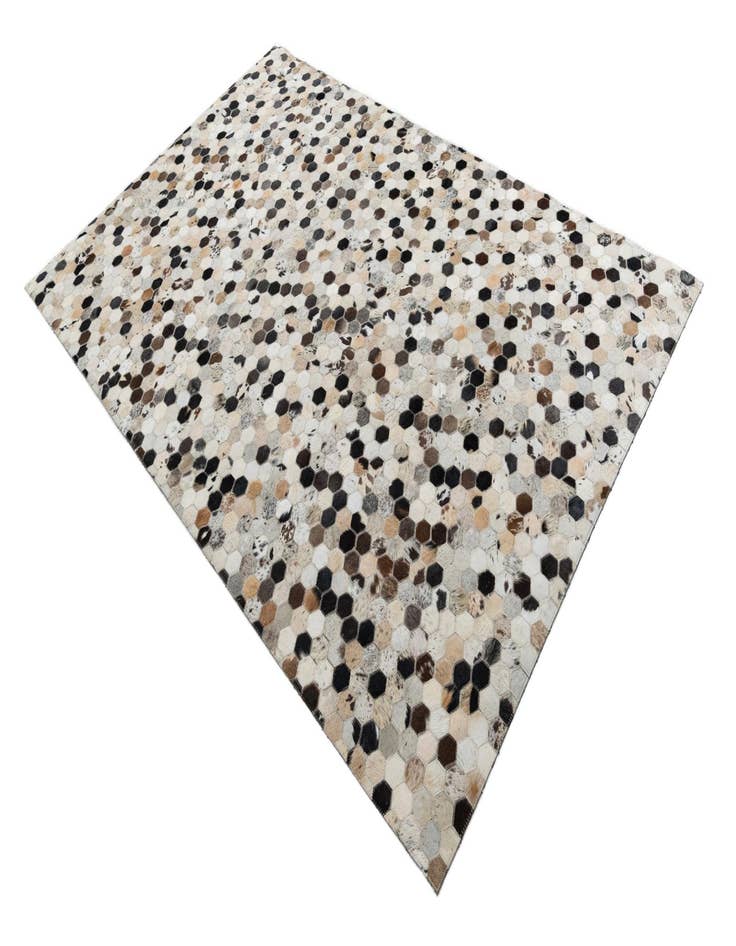 Detail image of 5' 2 x 8' Cowhide Leather Rug
