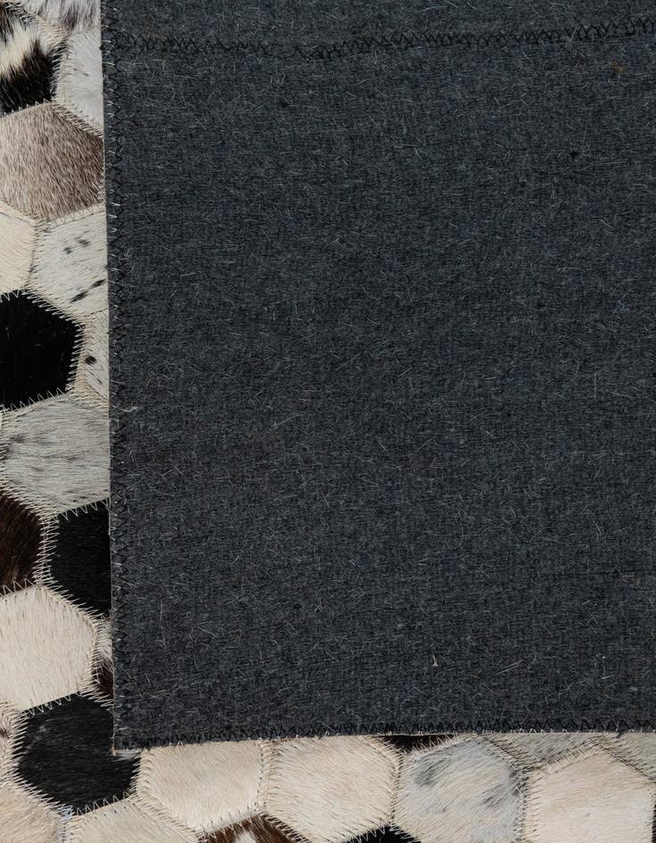 Detail image of 5' 2 x 8' Cowhide Leather Rug