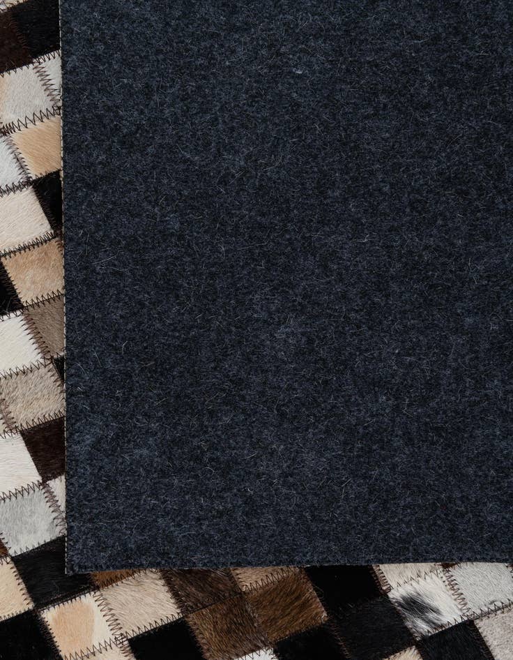 Detail image of 5' x 7' 10 Cowhide Leather Rug