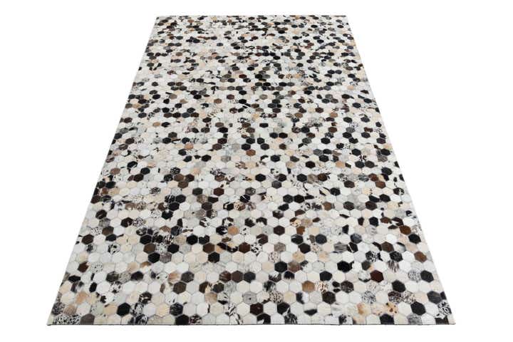 5' x 8' Cowhide Leather Rug