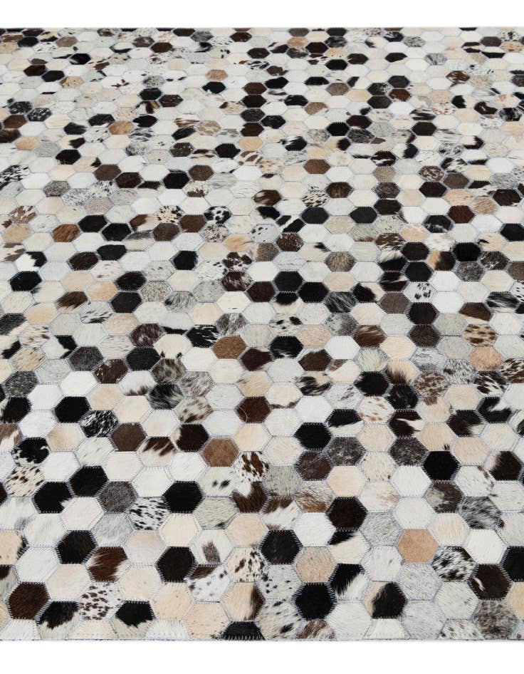 Detail image of 5' x 8' Cowhide Leather Rug