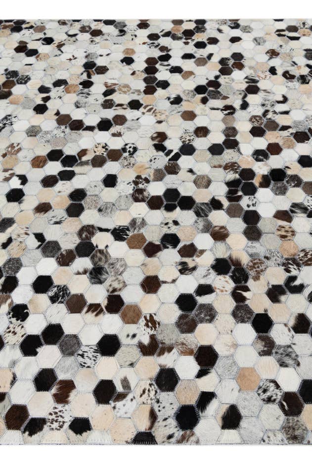 Detail image of 5' x 8' Cowhide Leather Rug