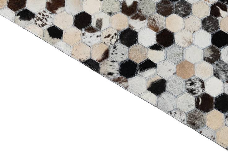Detail image of 5' x 8' Cowhide Leather Rug