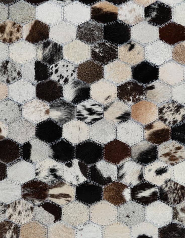 Detail image of 5' x 8' Cowhide Leather Rug