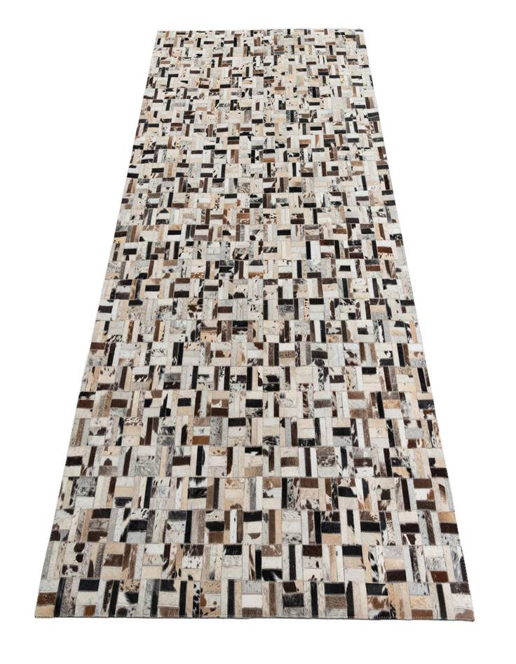 Detail image of 5' 4 x 7' 10 Cowhide Leather Rug