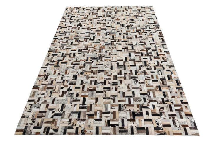 Detail image of 5' 4 x 7' 10 Cowhide Leather Rug