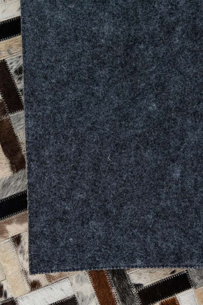 5' 4 x 7' 10 Cowhide Leather Rug