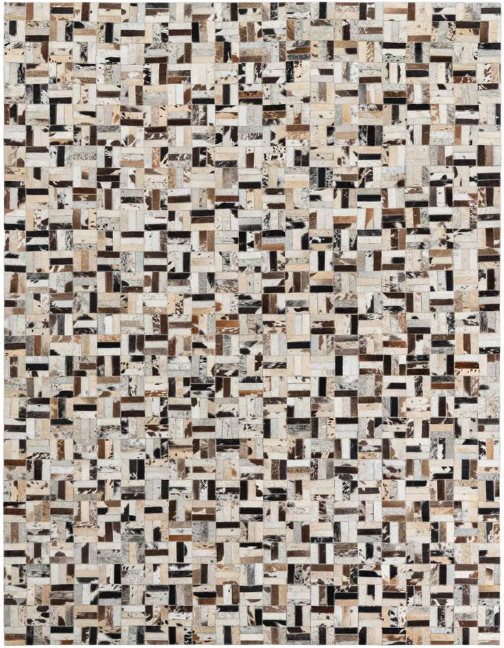 Detail image of 5' 4 x 7' 10 Cowhide Leather Rug