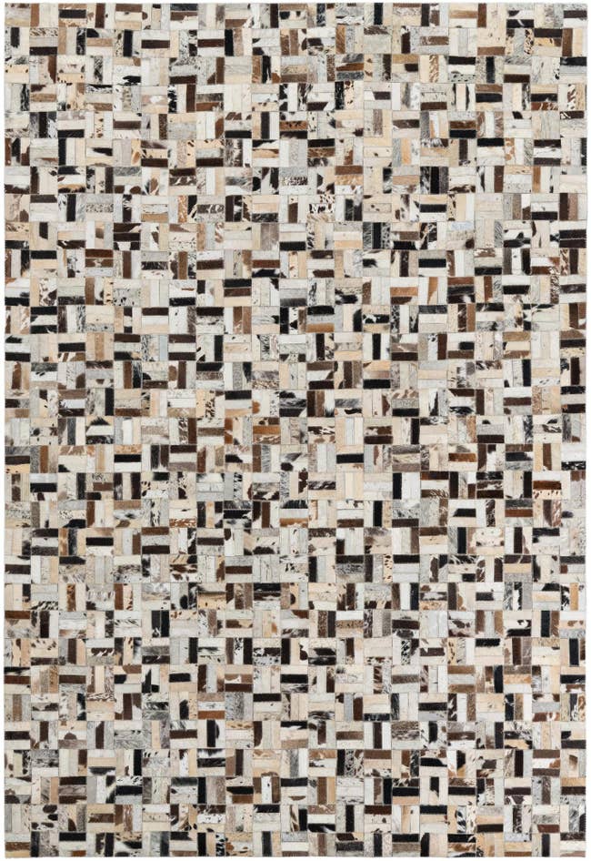Detail image of 5' 4 x 7' 10 Cowhide Leather Rug
