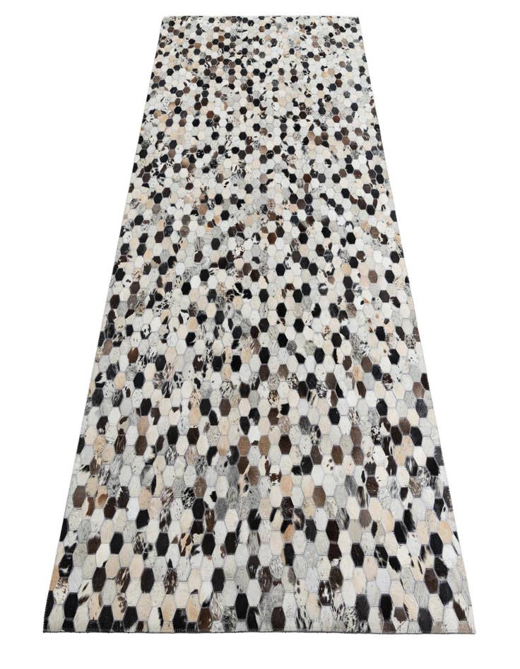 Detail image of 5' 1 x 8' 1 Cowhide Leather Rug