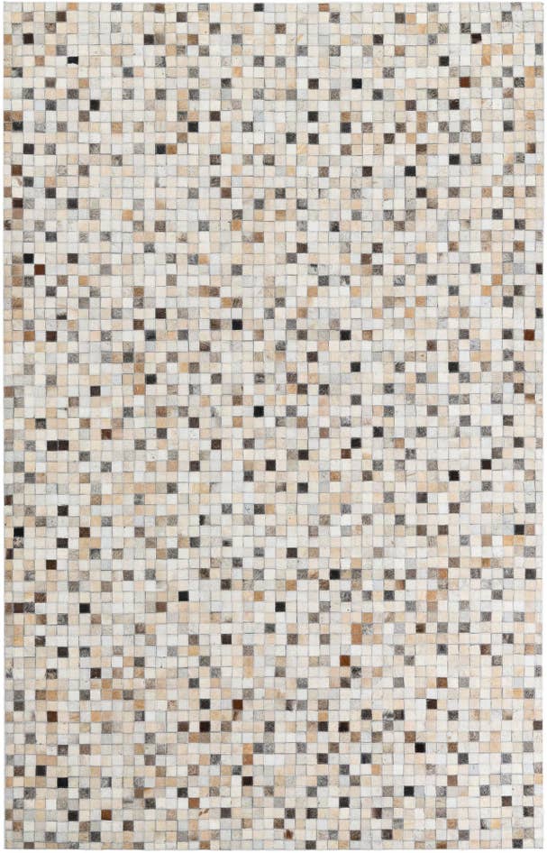 Detail image of 5' 2 x 8' Cowhide Leather Rug