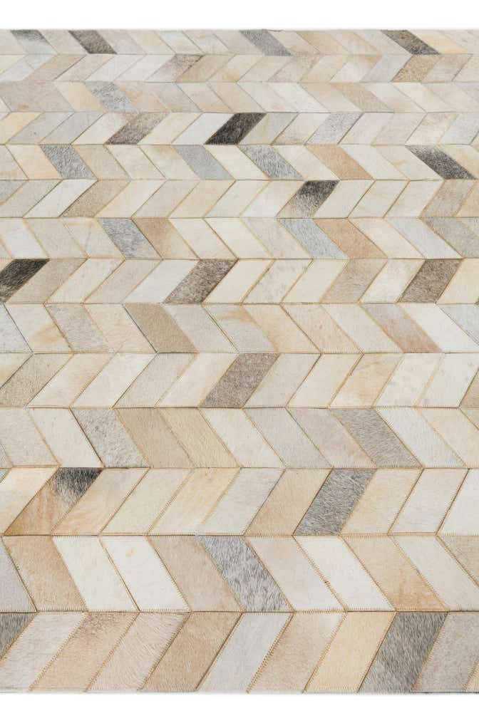 5' x 8' Cowhide Leather Rug