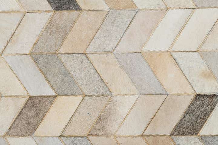 5' x 8' Cowhide Leather Rug