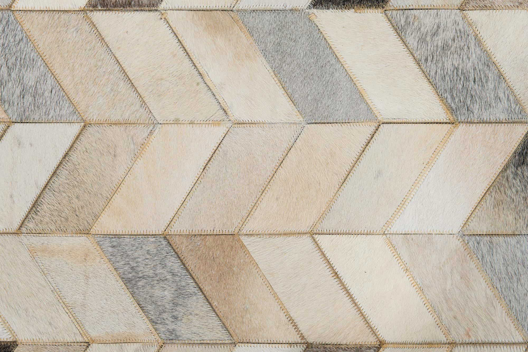 5' x 8' Cowhide Leather Rug