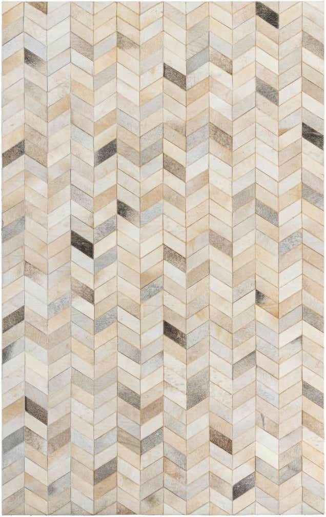 5' x 8' Cowhide Leather Rug