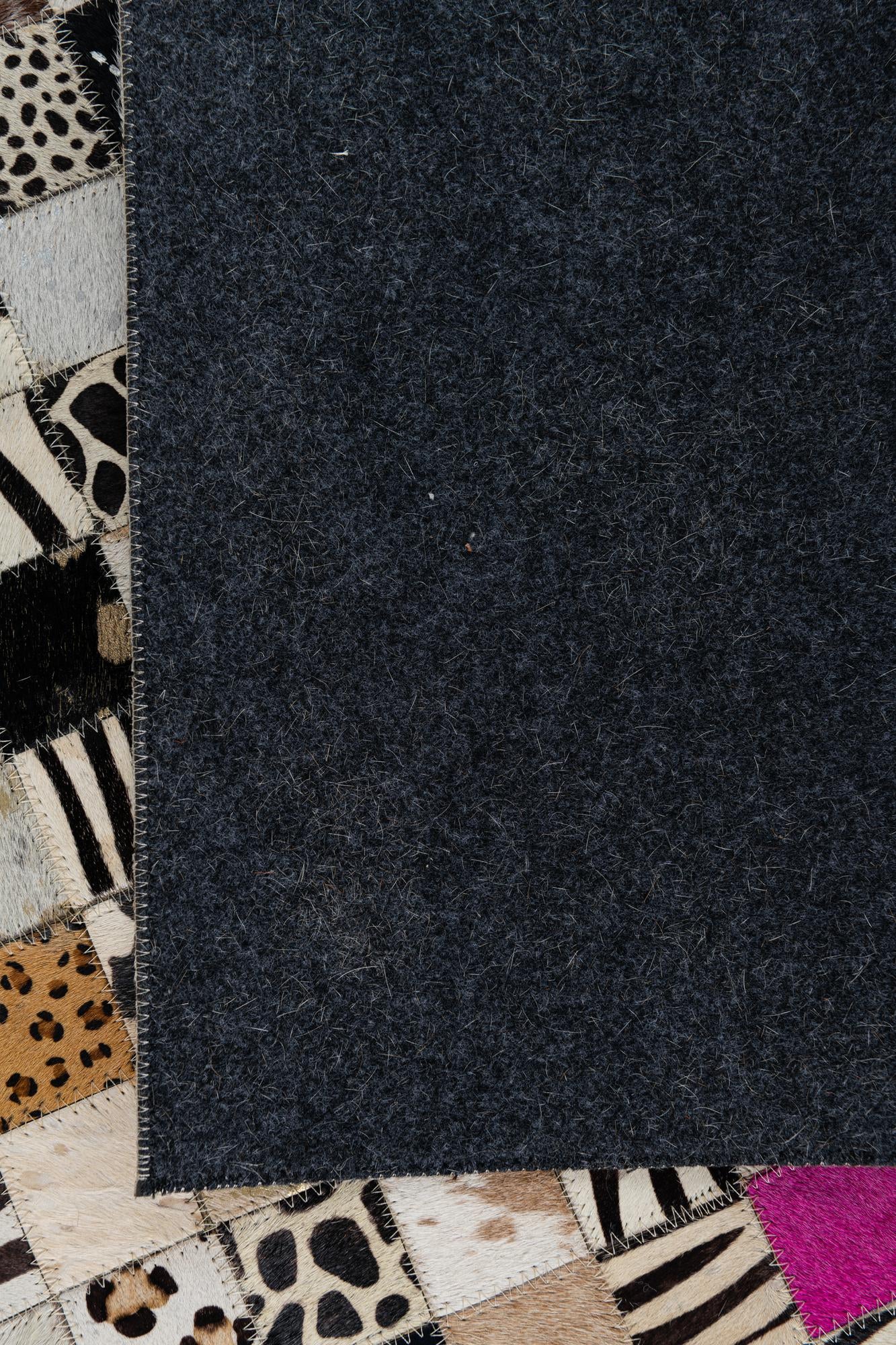 5' x 8' Cowhide Leather Rug