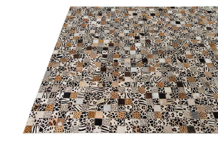 Detail image of 5' x 8' Cowhide Leather Rug