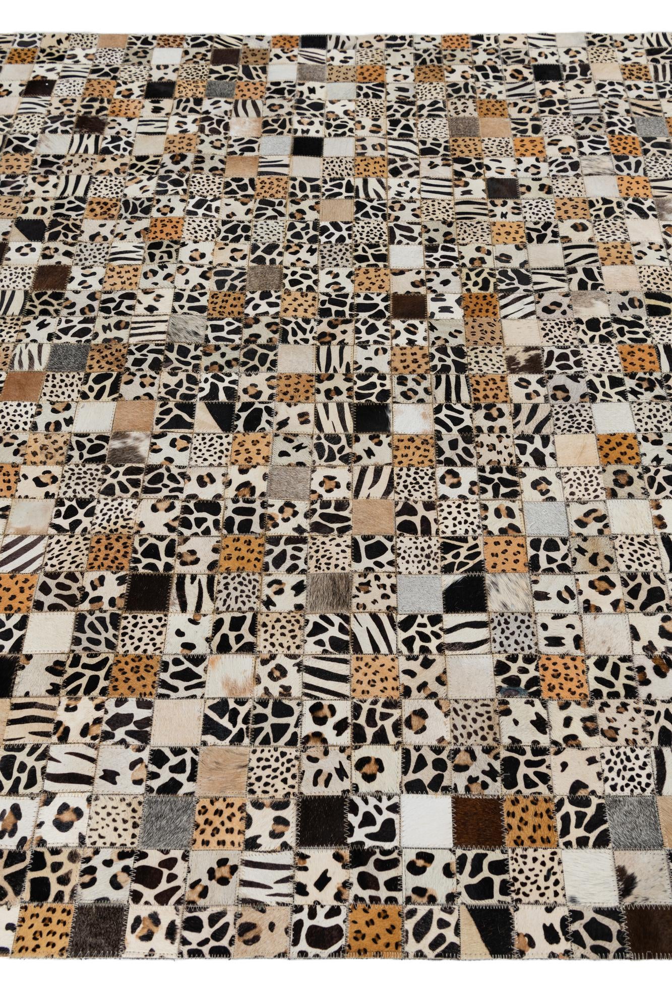 5' x 8' Cowhide Leather Rug