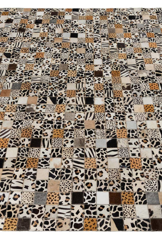 Detail image of 5' x 8' Cowhide Leather Rug