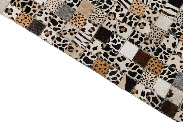 Detail image of 5' x 8' Cowhide Leather Rug